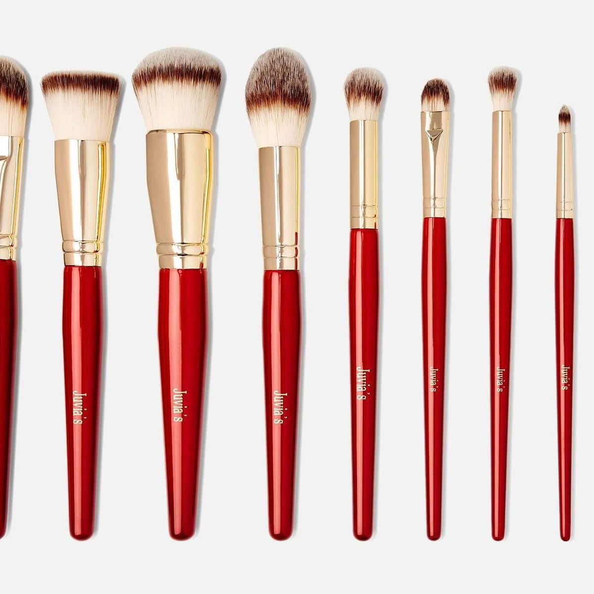Juvia’s Place – 9 Professional Pro Red Makeup Brush Set