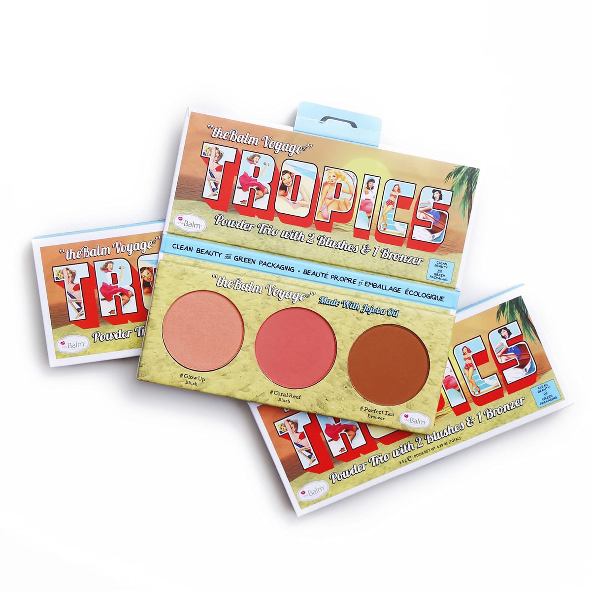 The Balm – The Balm Voyage Tropics Powder Trio (Glow Up, Coral Reef, Perfect Tan)