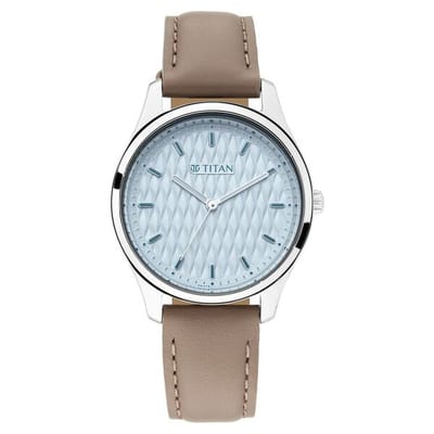 TITAN Women’s Leather Strap Analog Watch - 2639SL05_img_0