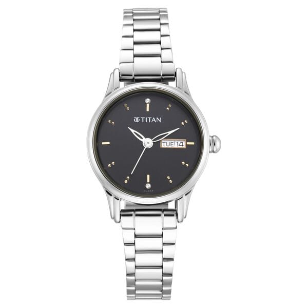 TITAN Women’s Stainless Steel Analog Watch - 2656SM03