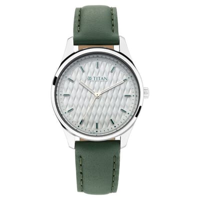 TITAN Women’s Leather Strap Analog Watch - 2639SL04_img_0