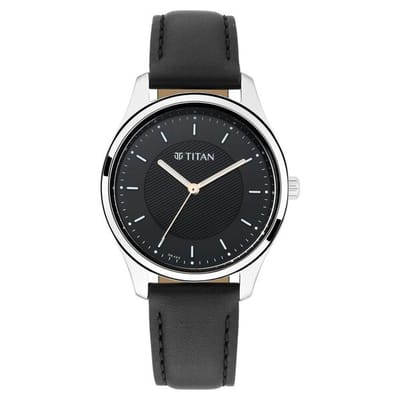 TITAN Women’s Leather Strap Analog Watch - 2639SL01_img_0