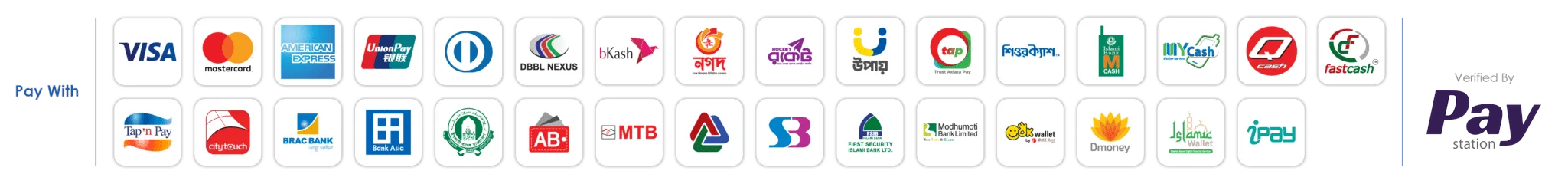 Payment Methods - Verified by PayStation