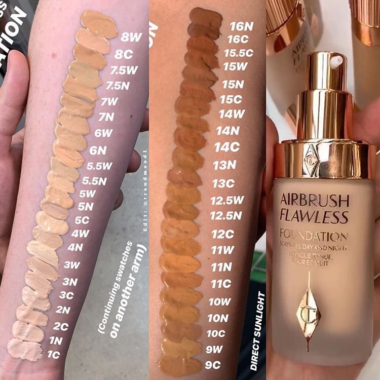 Charlotte Tilbury - Airbrush Flawless Foundation Stays All Day and Night
