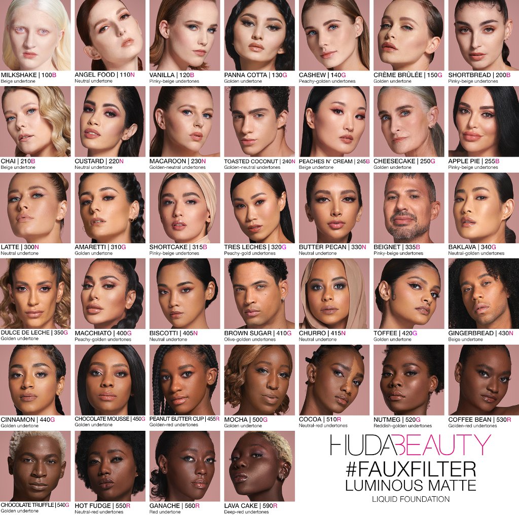 Huda Beauty - #fauxfilter Luminous Matte Full Coverage Liquid Foundation
