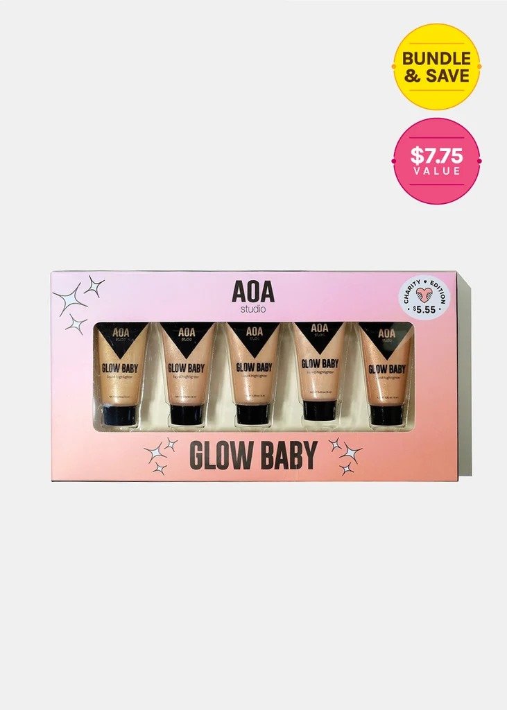 AOA Studio - Glow Baby Charity Edition Liquid Highlighter 5 Piece Set
