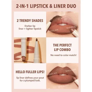 SHEGLAM - Glam 101 Lipstick & Liner Duo - Shade 2