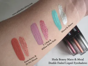 Huda Beauty - Matte & Metal Liquid Eyeshadows Melted Shadows - Shade 2
