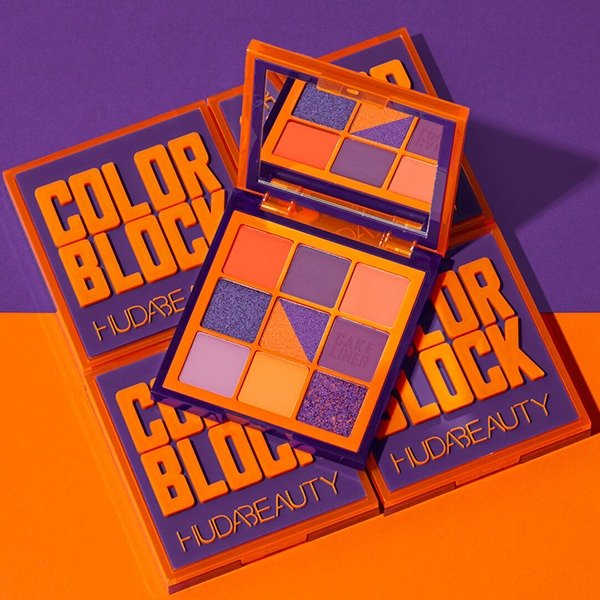 Huda Beauty - Orange & Purple Color Block Obsessions