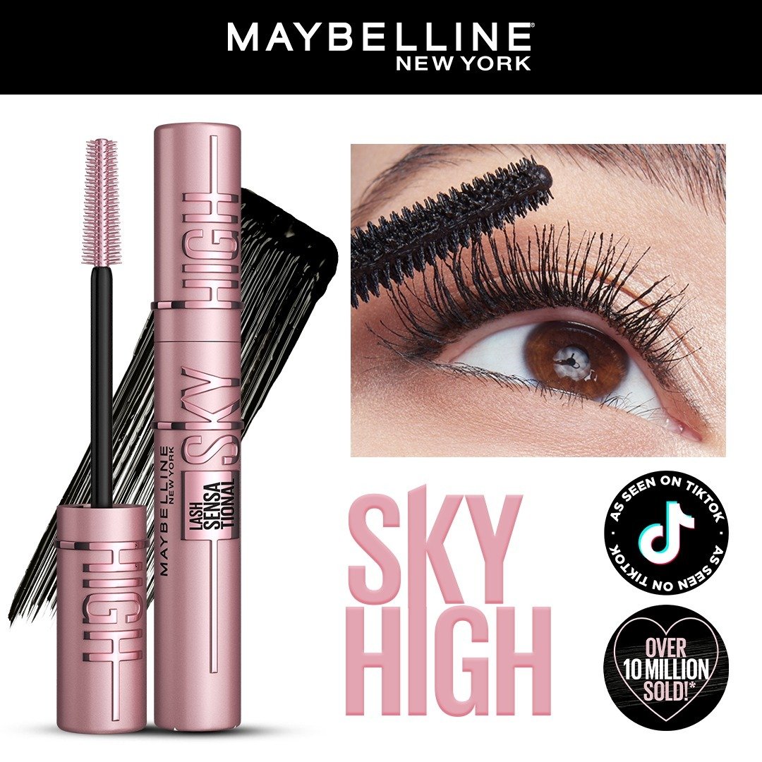 Maybelline New York - Sky High Lash Sensa Tional Mascara (black and Gold Color)