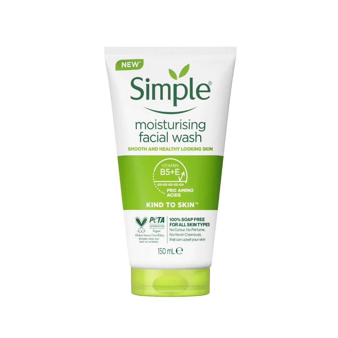 Simple - Moisturising Facial Wash Smooth and Healthy Looking Skin Vitamin B5+e