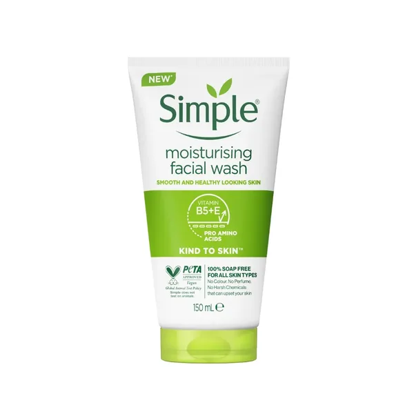Simple - Moisturising Facial Wash Smooth and Healthy Looking Skin Vitamin B5+e Price in Bangladesh