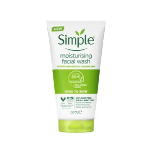 Simple - Moisturising Facial Wash Smooth and Healthy Looking Skin Vitamin B5+e - Beautifly Bangladesh