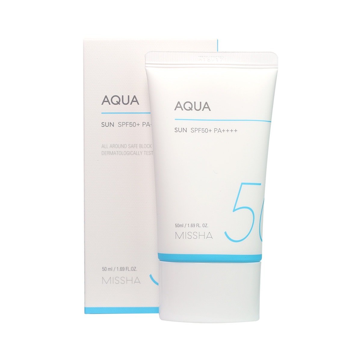 Missha - Aqua Sun Spf50+ Pa++++ All Around Safe Block Dermatologically Tested