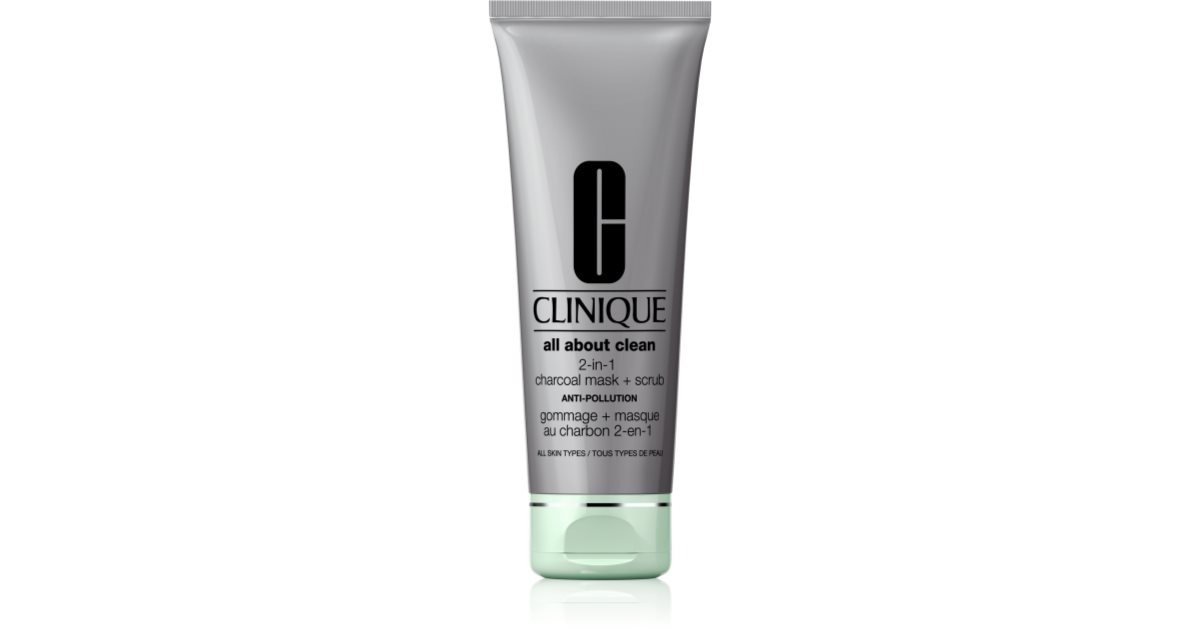 Clinique - All About Clean 2 in 1 Charcoal Mask + Scrub