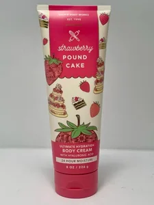 Bath & Body Works - Strawberry Pound Cake Ultimate Hydration Body Cream - Shade 2