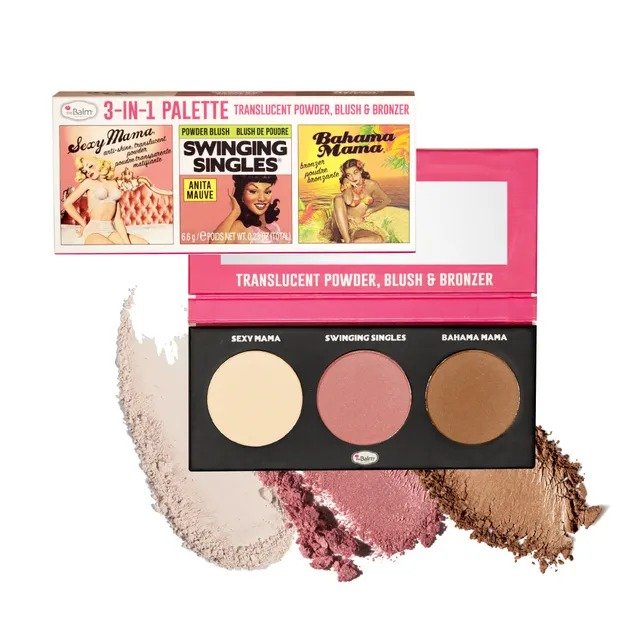 TheBalm - 3 in 1 Palette Translucent Powder, Blush & Bronzer