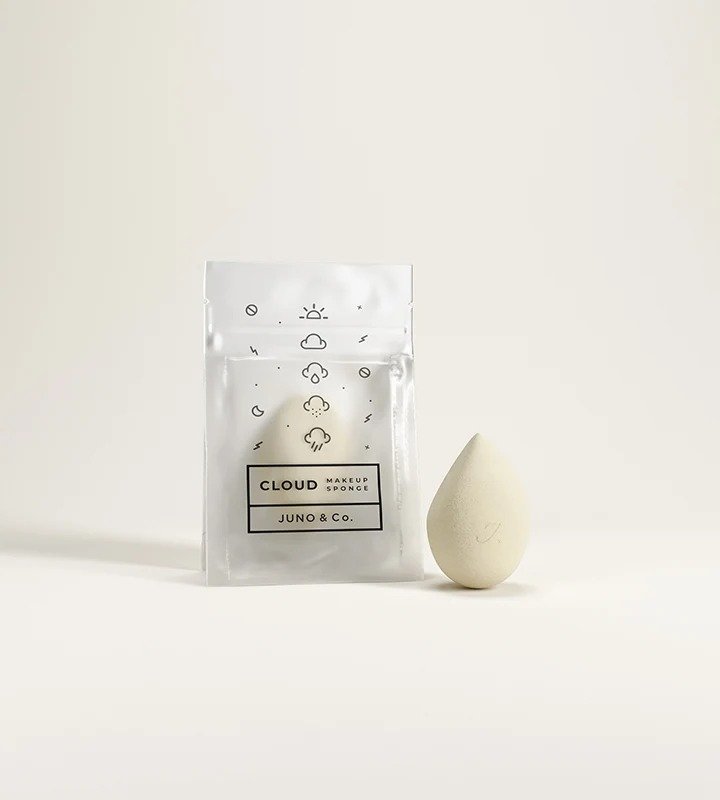 Juno & Co - Cloud Makeup Sponge Off White & Black