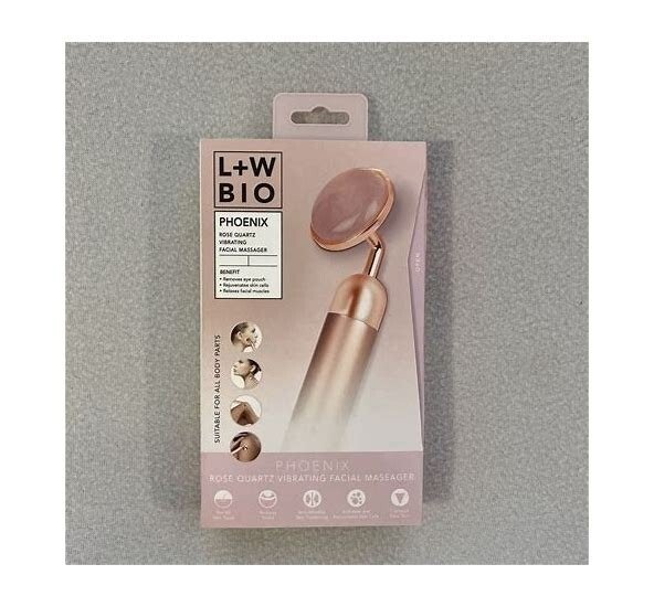 L+W BIO - Phoenix Rose Quartz Vibrating Facial Massager