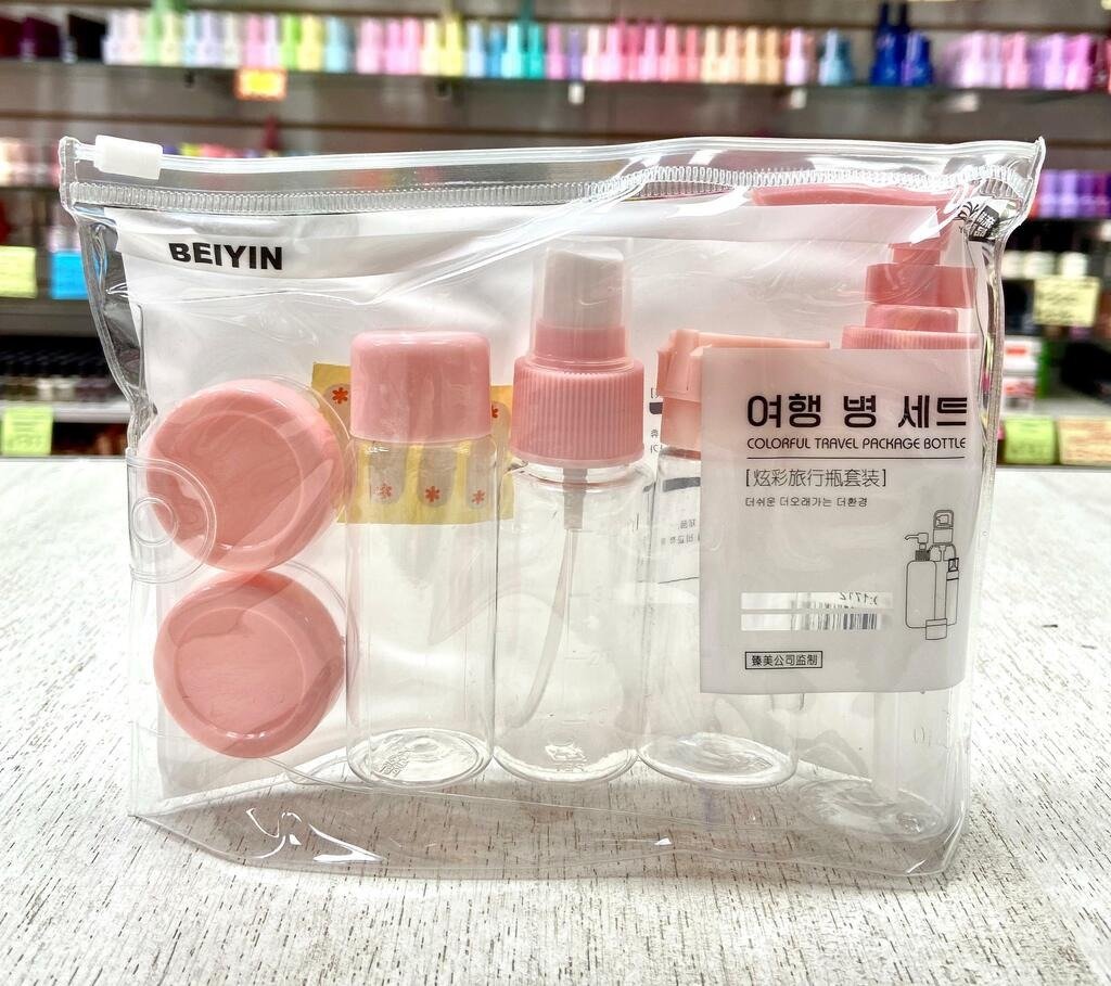 BEIYIN - Colorful Travel Package Refillable Bottle Set