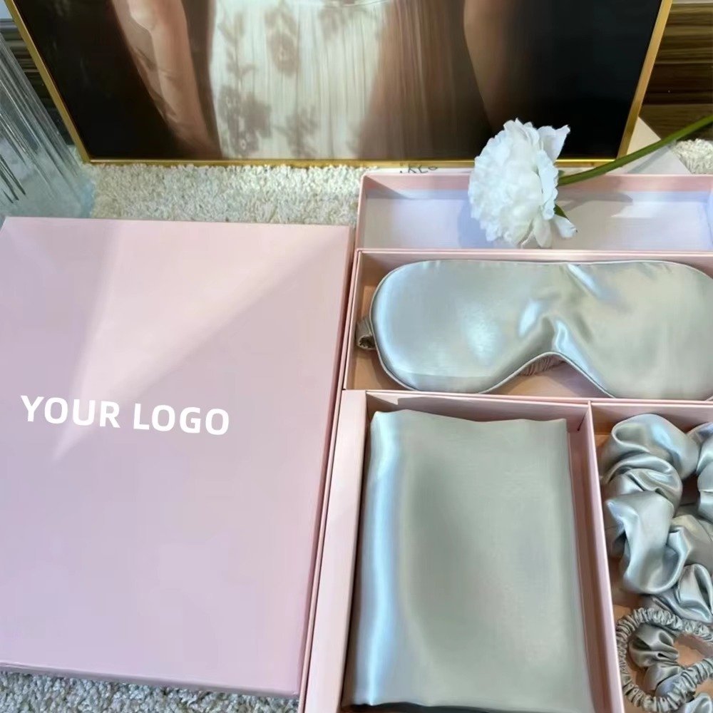 Juno & Co - Satin Pillow Cover and Eye Mask Set
