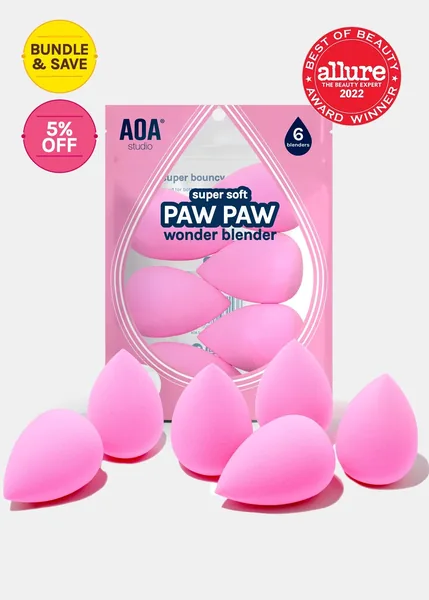 AOA Studio - Paw Paw Plush Blush Microfiber Wonder Blender (6 Pcs Set) Price in Bangladesh
