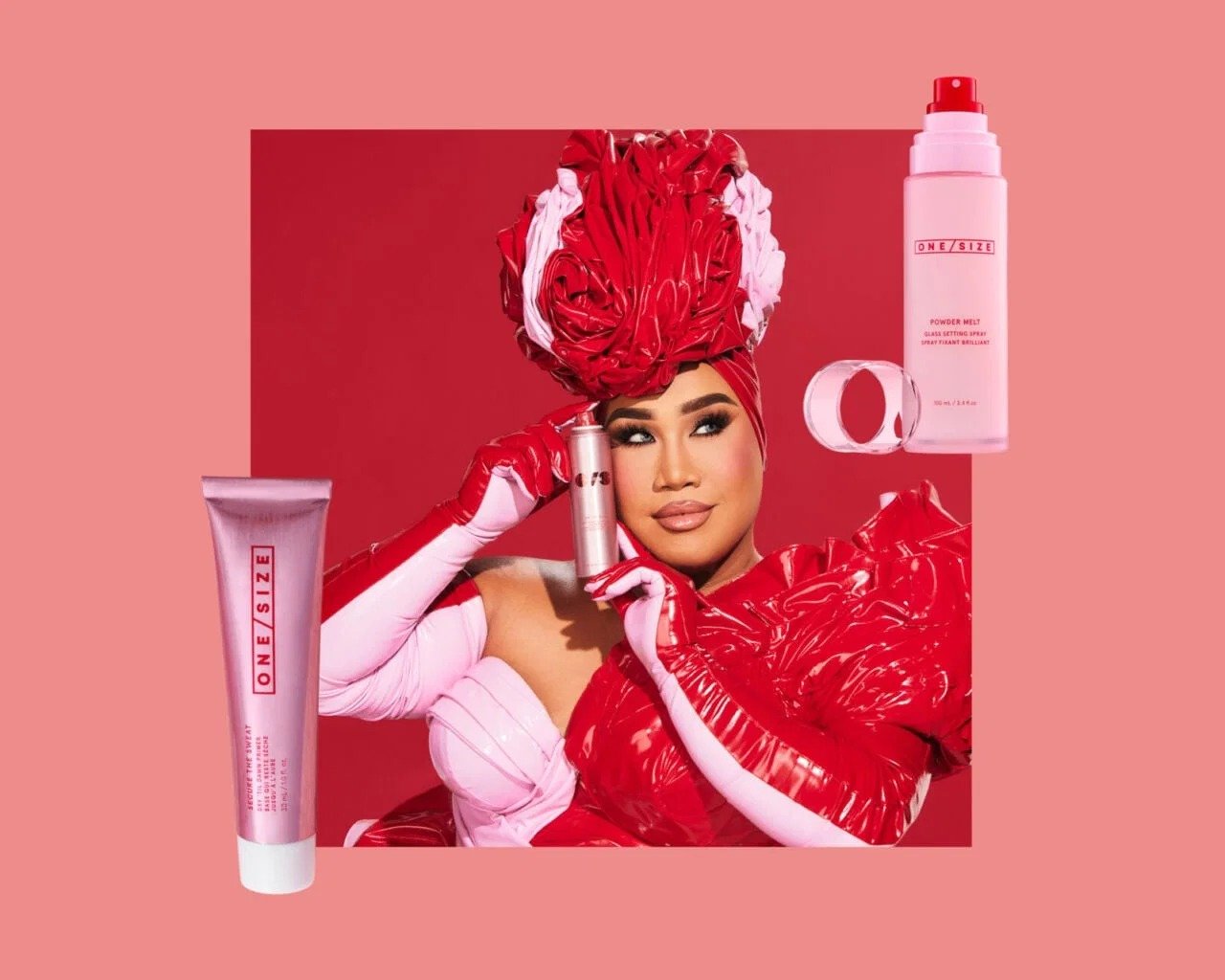 ONE/SIZE by Patrick Starrr - Red Makeup Travel Bag