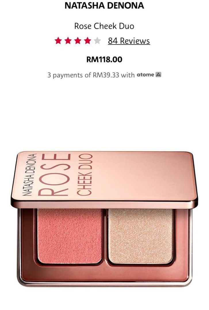 Natasha Denona - Rose Cheek Duo Cream blush & highlighter - Shade 2